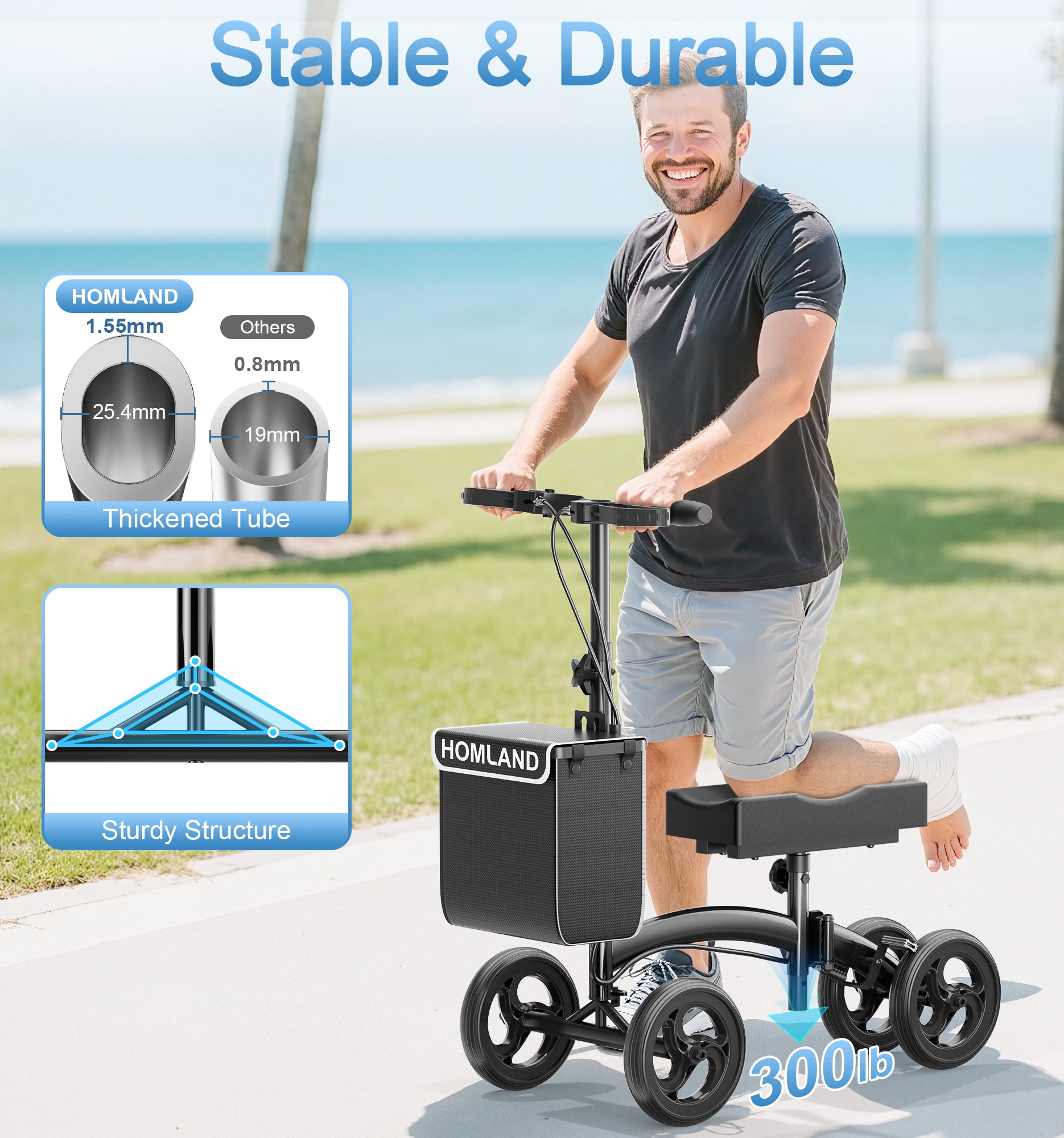 R17 Knee Scooter for Foot Injuries Ankle Surgery