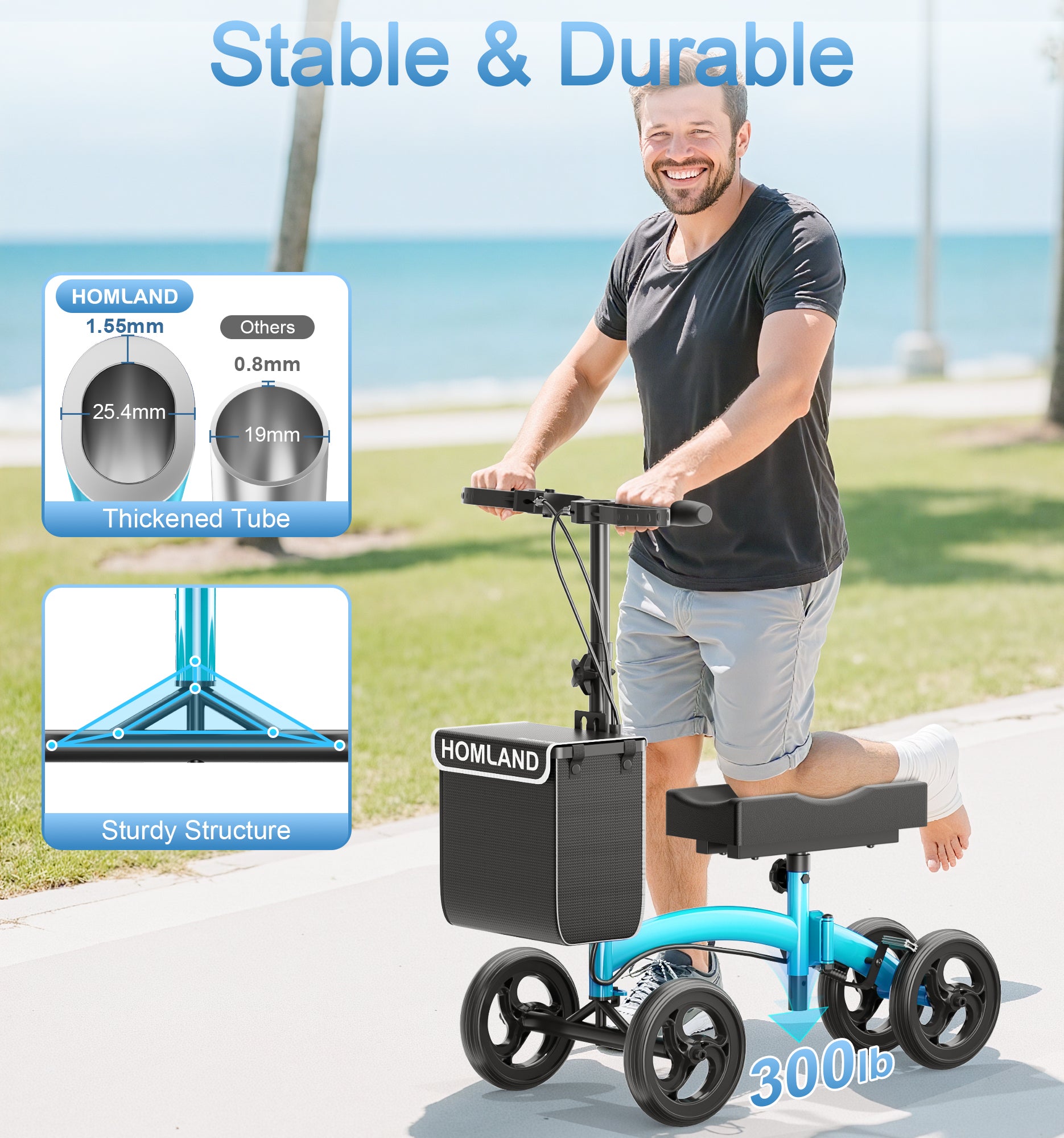 R17 Knee Scooter for Foot Injuries Ankle Surgery