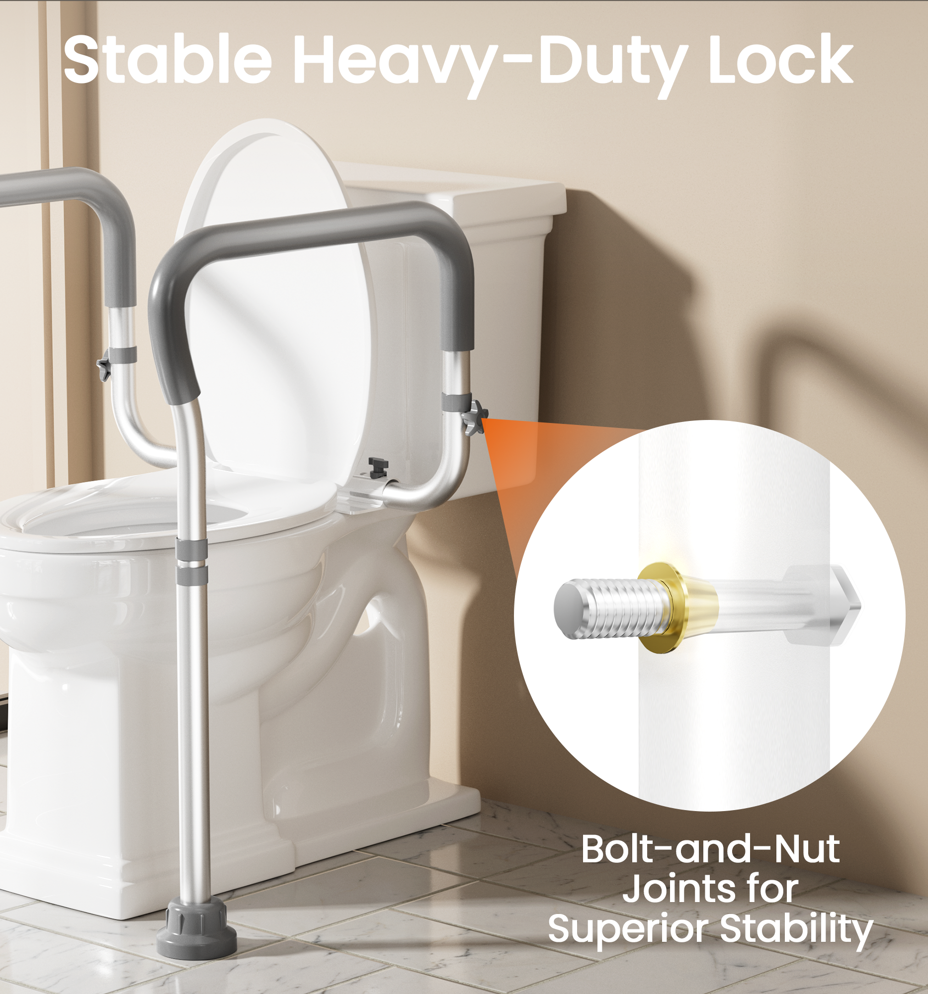 T6 Toilet Safety Rail for Seniors