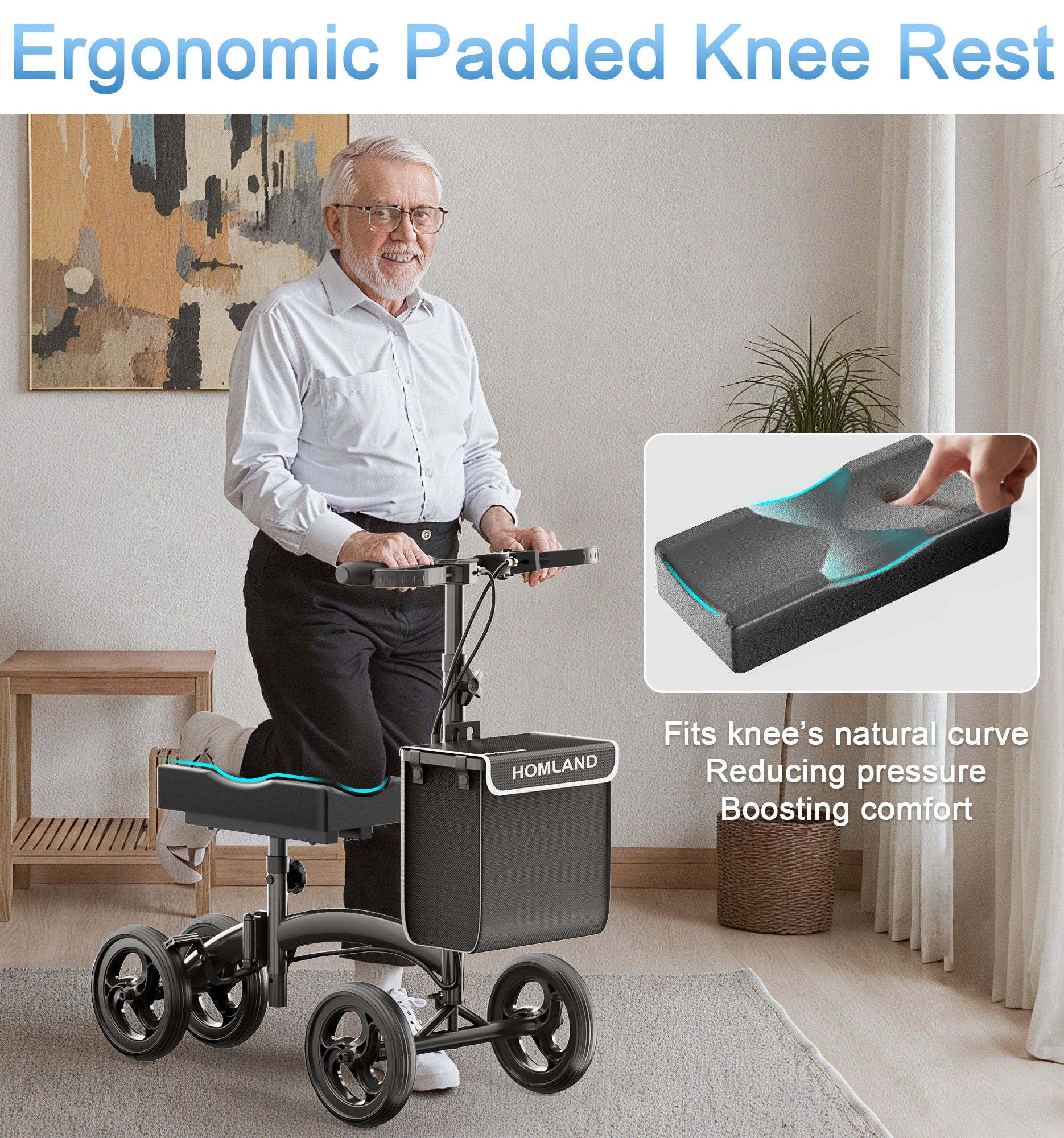 R17 Knee Scooter for Foot Injuries Ankle Surgery