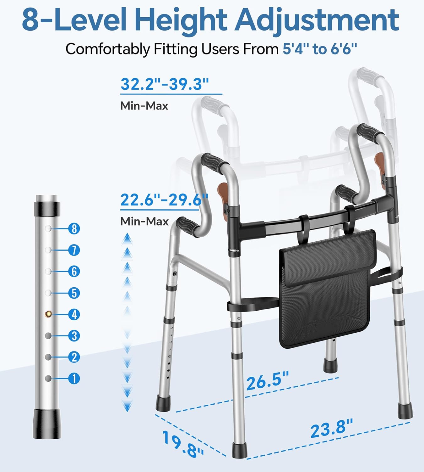 W2 Folding Walkers for Seniors
