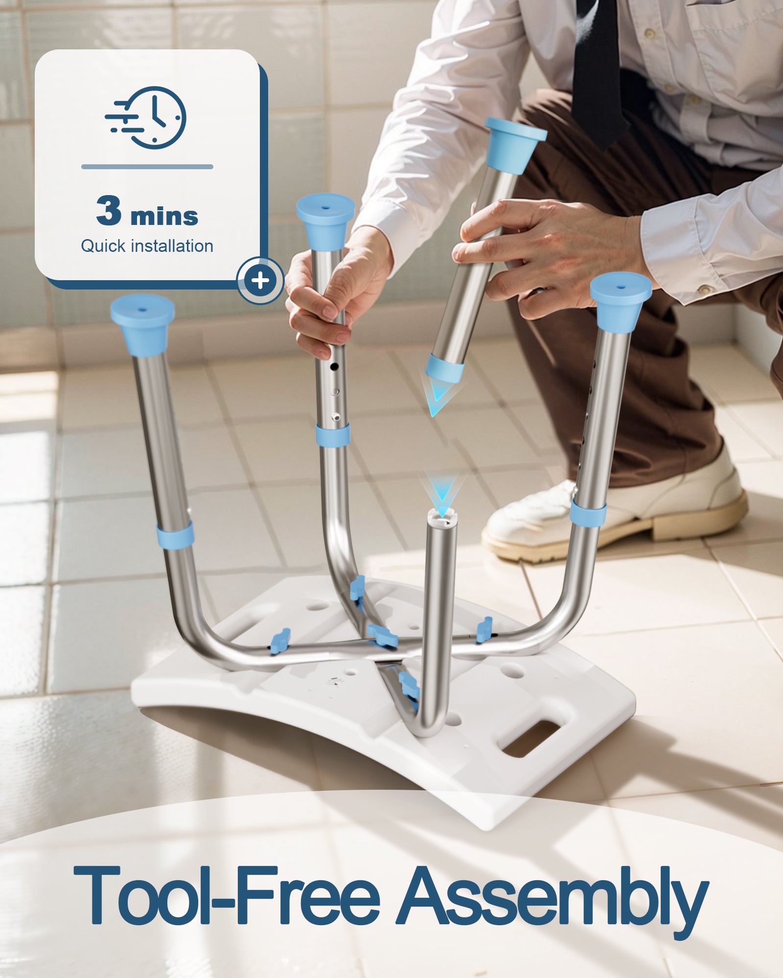 BS1 Shower Chair for Inside Shower