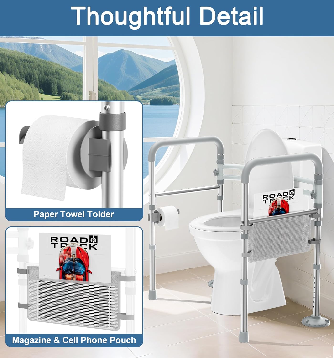 T8 Toilet Safety Rails for Seniors