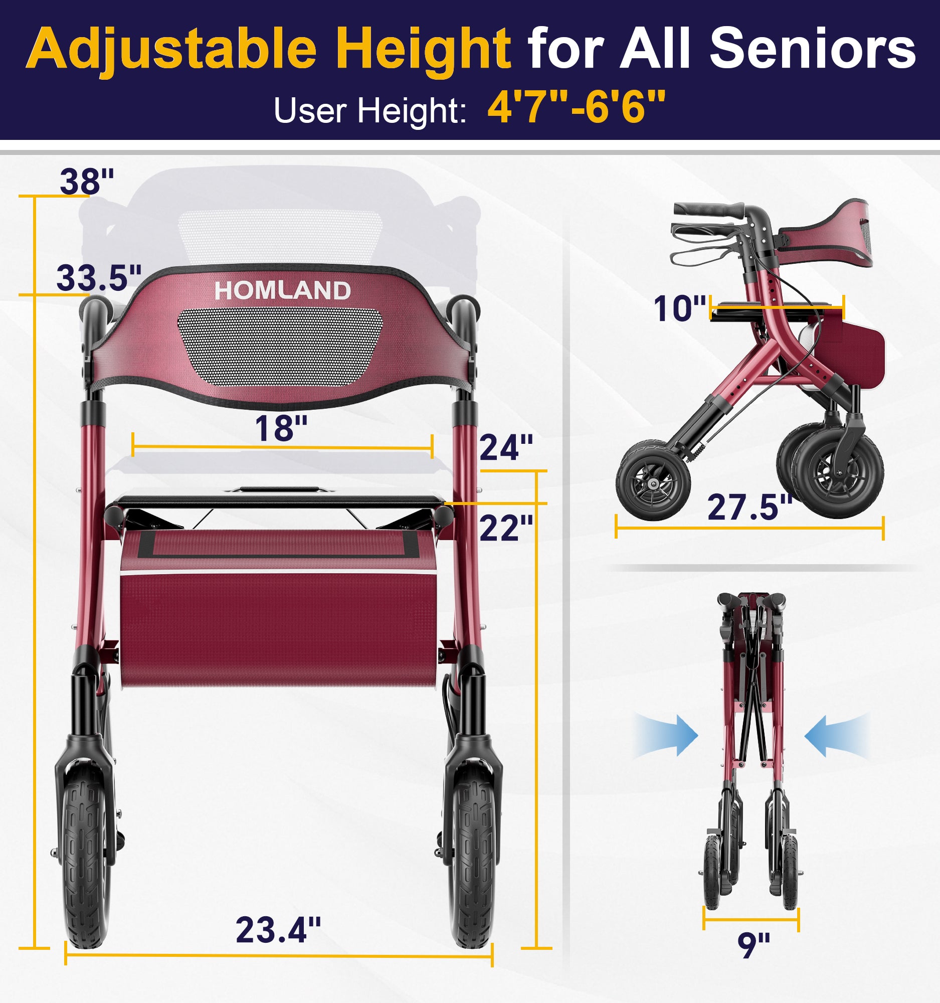 R5S Lightweight Ultimate Rollator