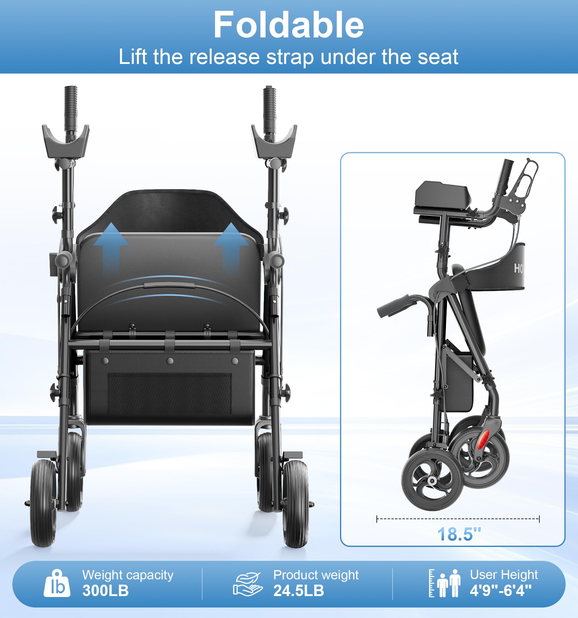 R6 Upright Walkers for Seniors