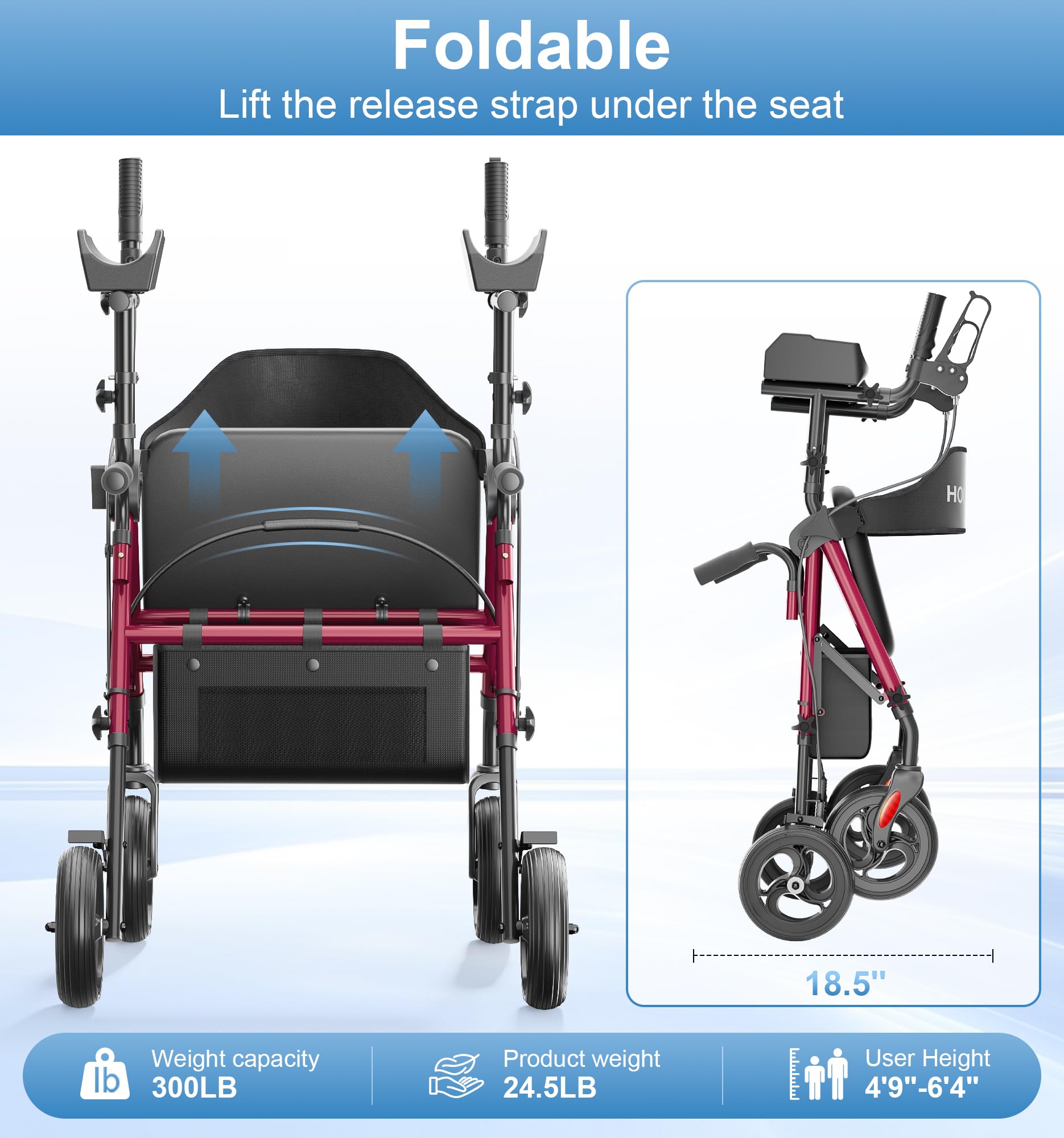 R6 Upright Walkers for Seniors