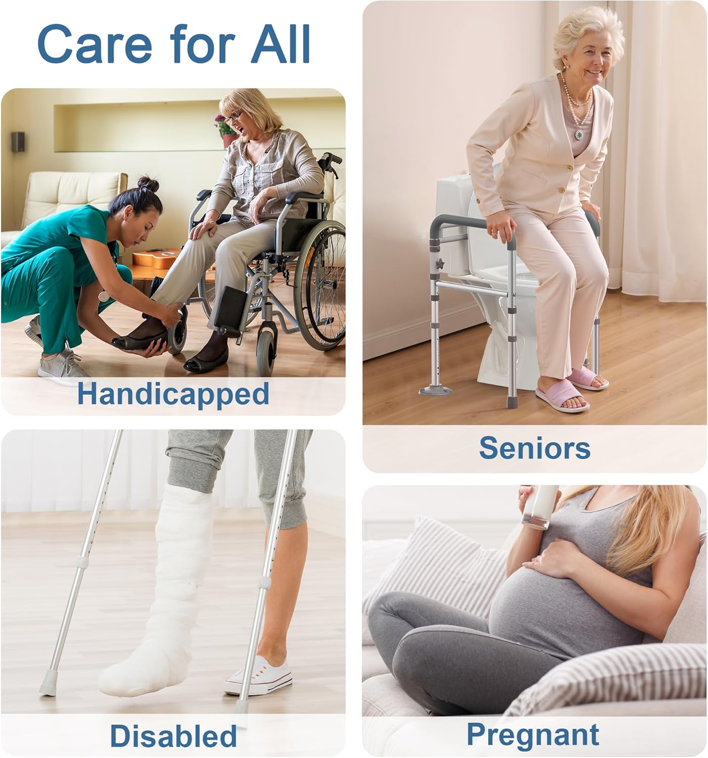 T8 Toilet Safety Rails for Seniors