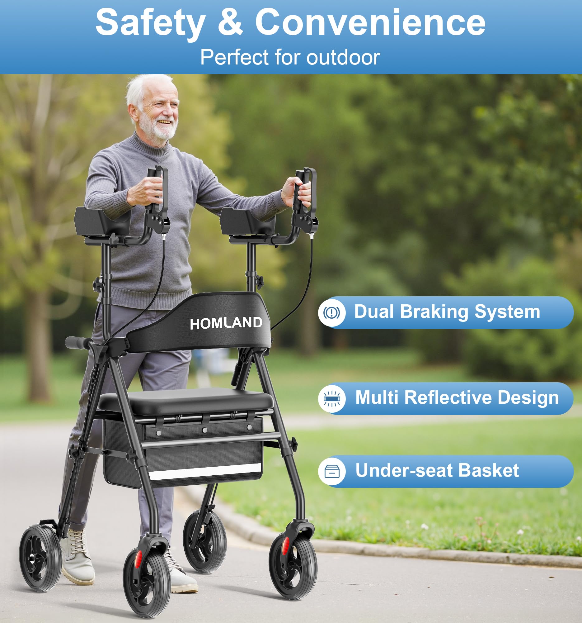 R6 Upright Walkers for Seniors