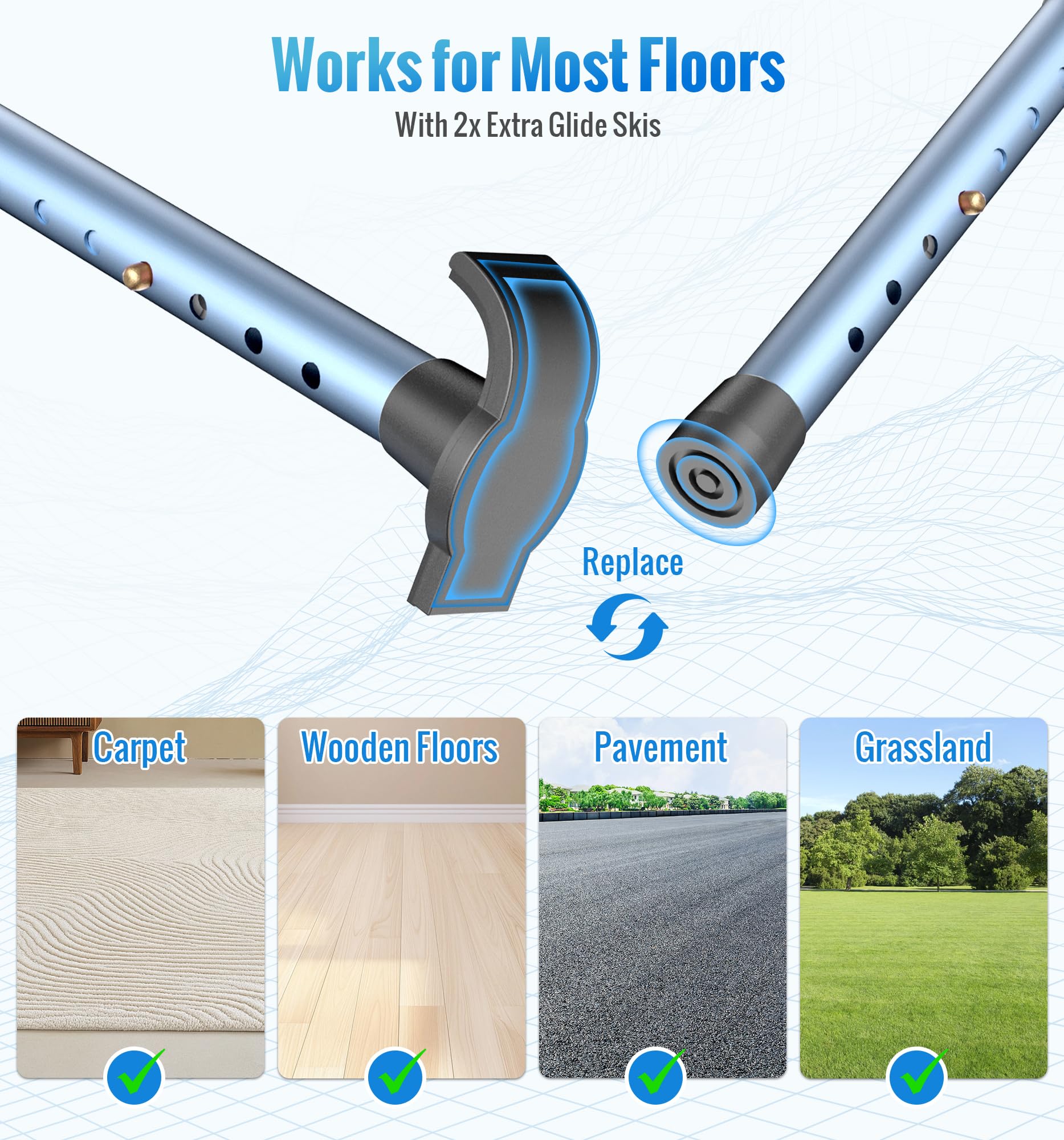 W1 Folding Walkers for Seniors with Wheels