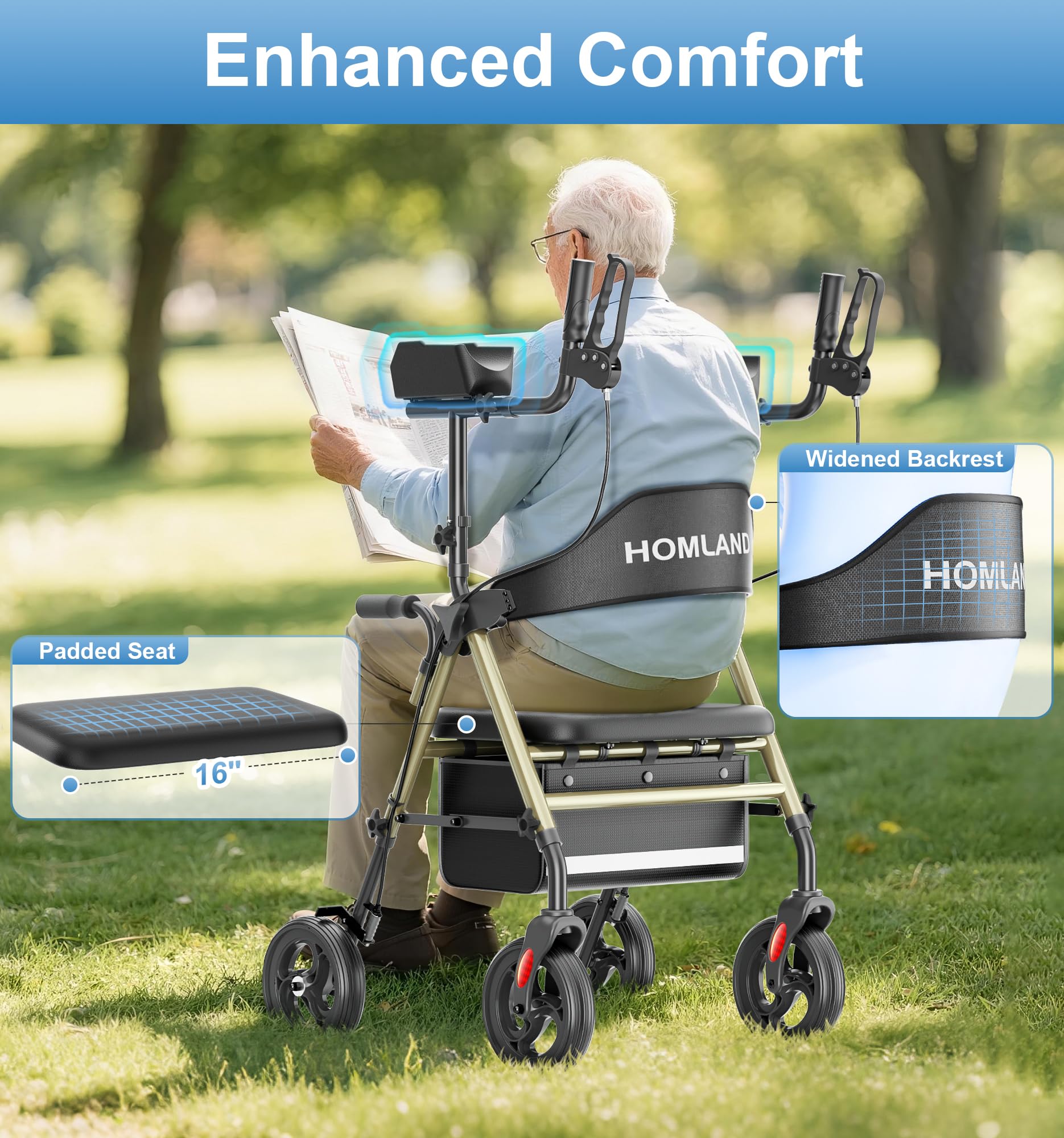 R6 Upright Walkers for Seniors