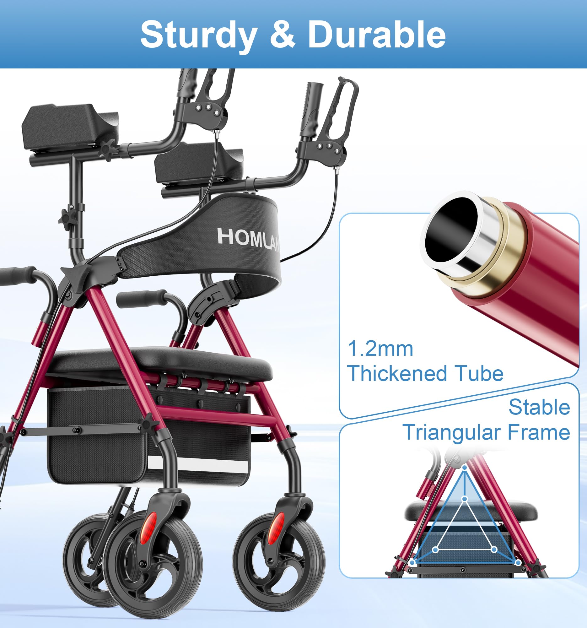 R6 Upright Walkers for Seniors