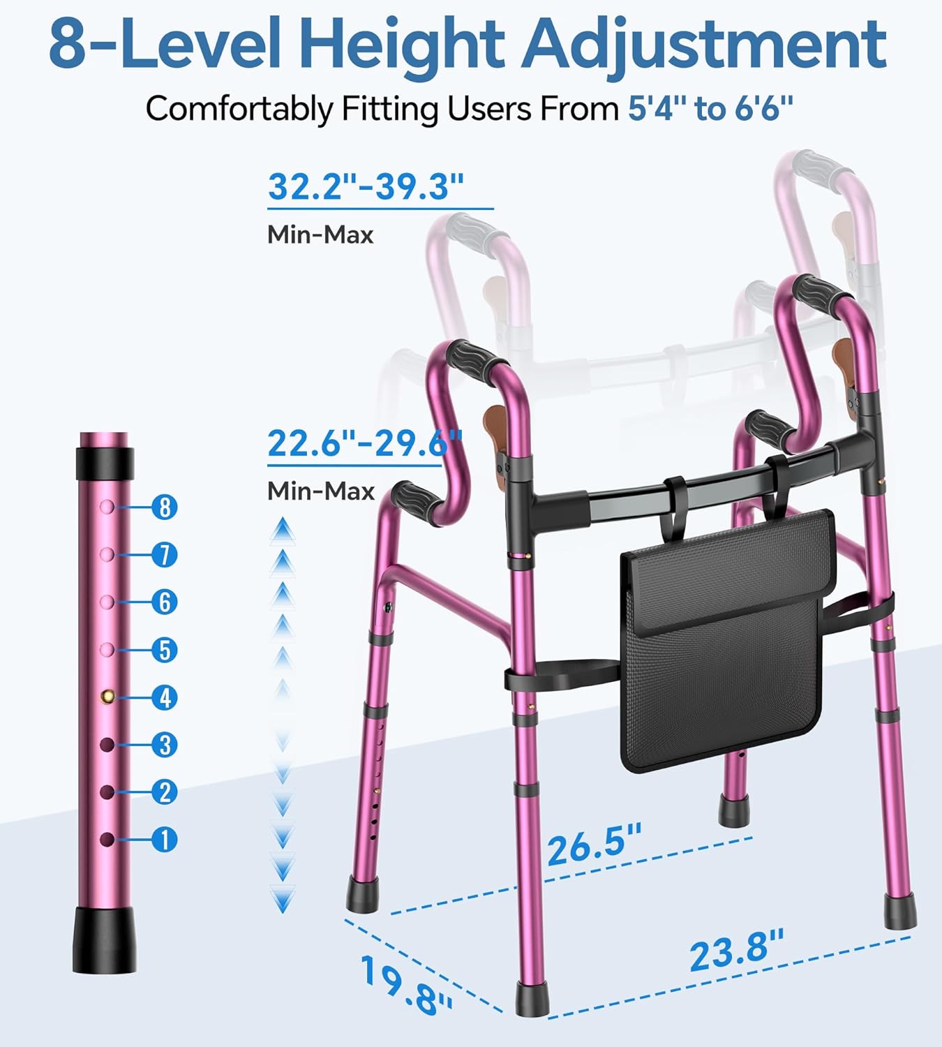 W2 Folding Walkers for Seniors