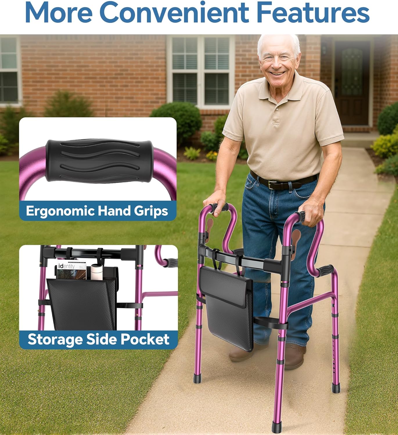 W2 Folding Walkers for Seniors