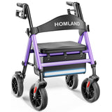 R11 Lightweight Rollator Walker with Seat #Color_Purple