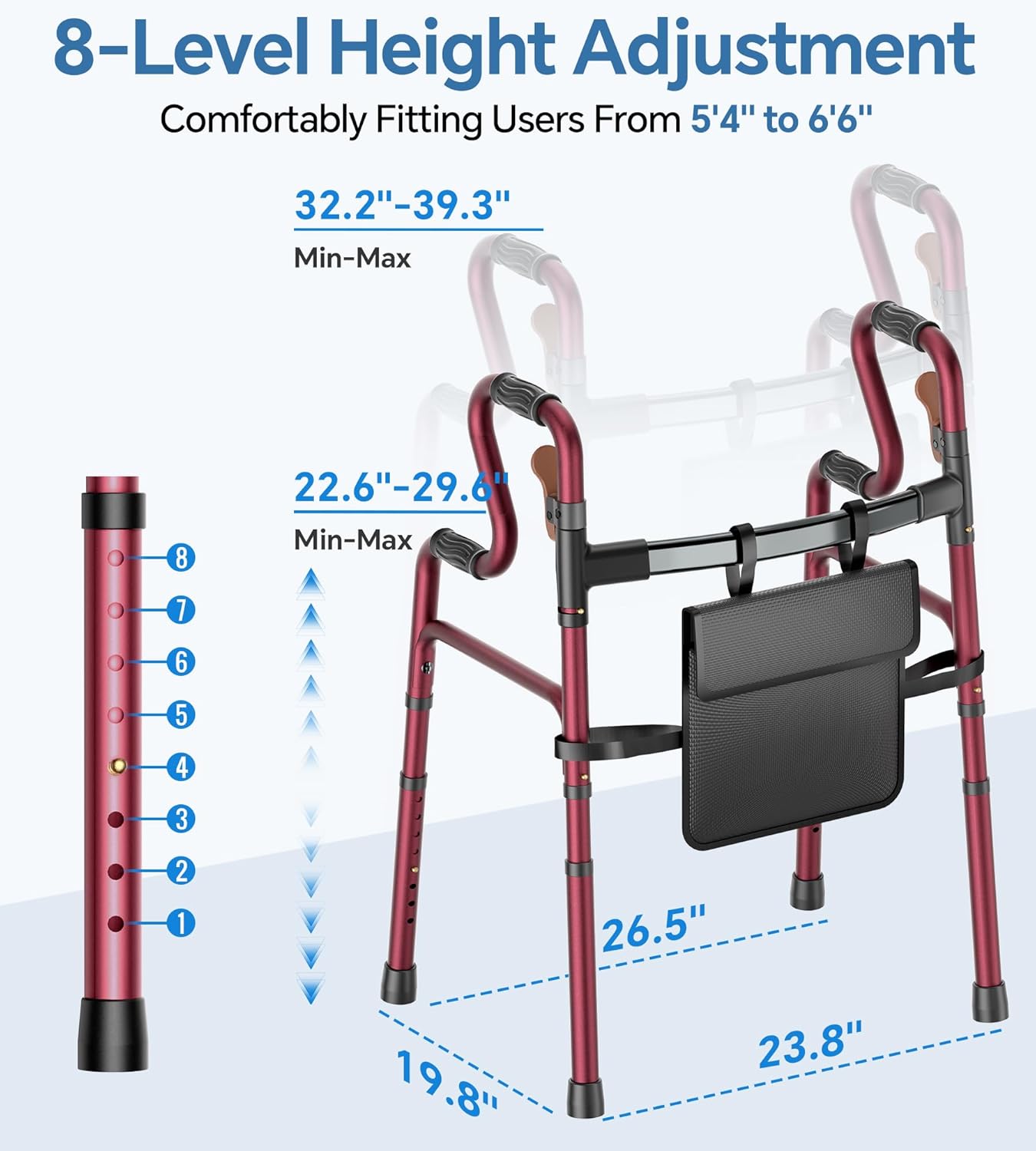 W2 Folding Walkers for Seniors