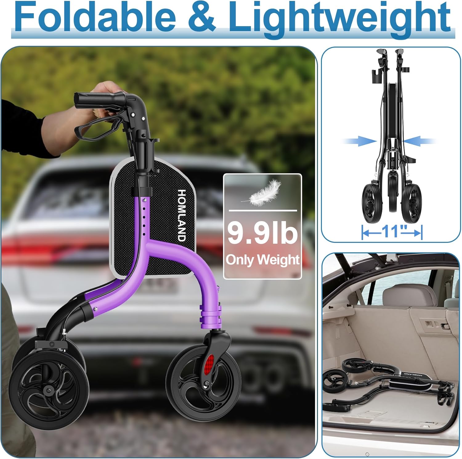 RW310 Three Wheel Walkers for Seniors