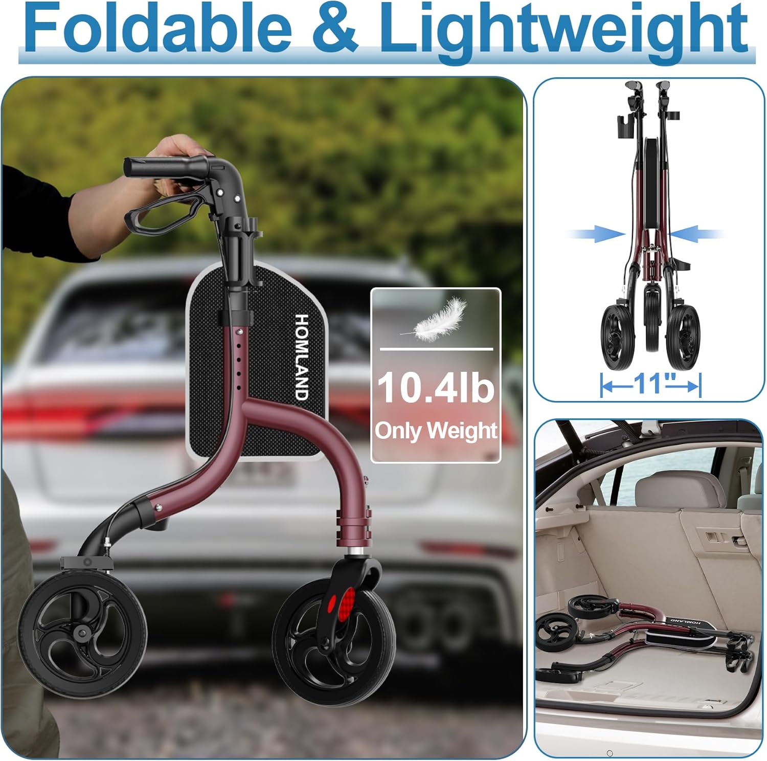 RW310 Three Wheel Walkers for Seniors