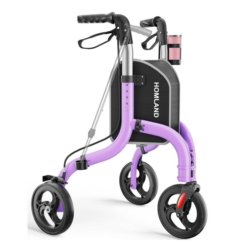 RW310 Ultra Lightweight 3-Wheel Rollator #Color_Purple