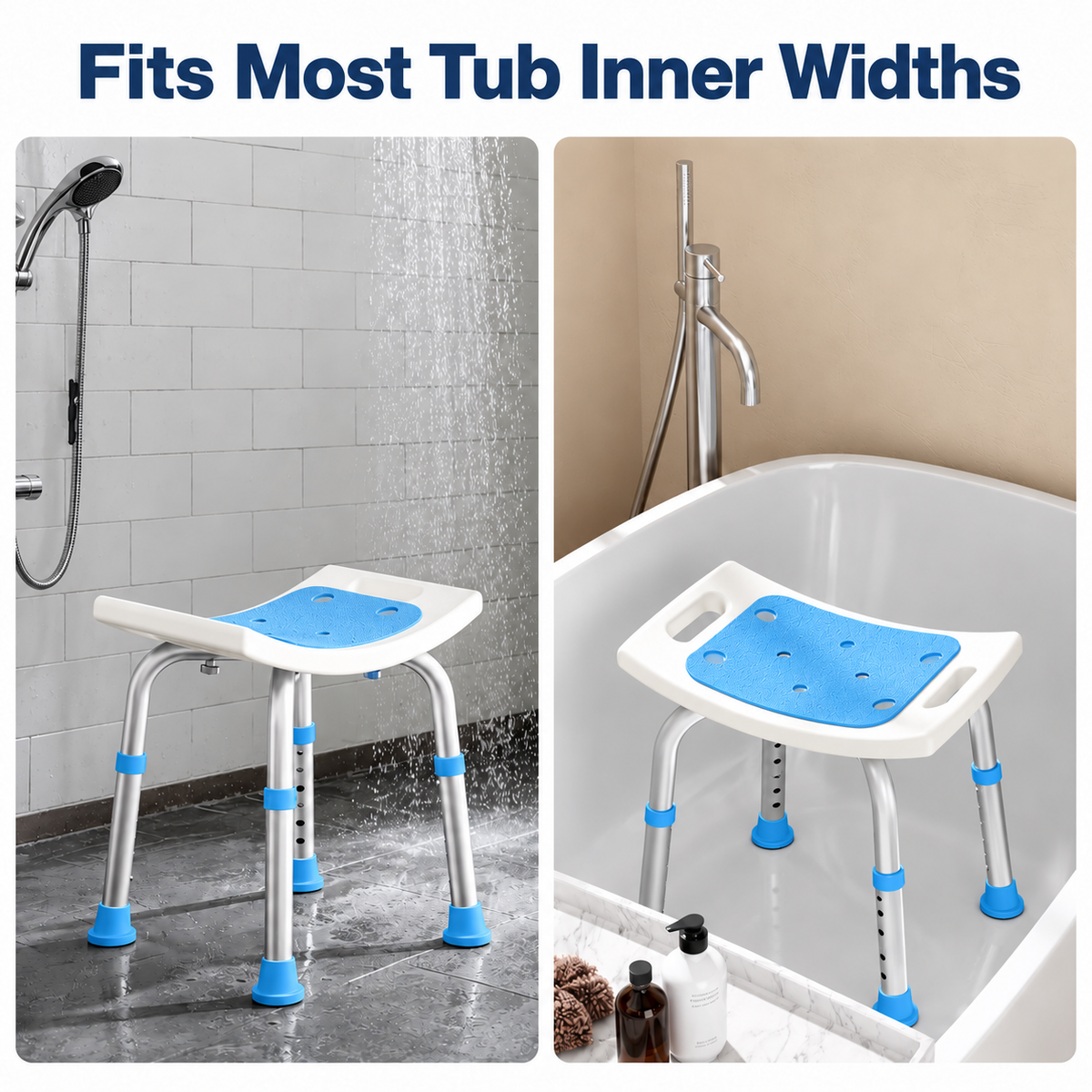 BS1 Lightweight Shower Stool #Color_Blue