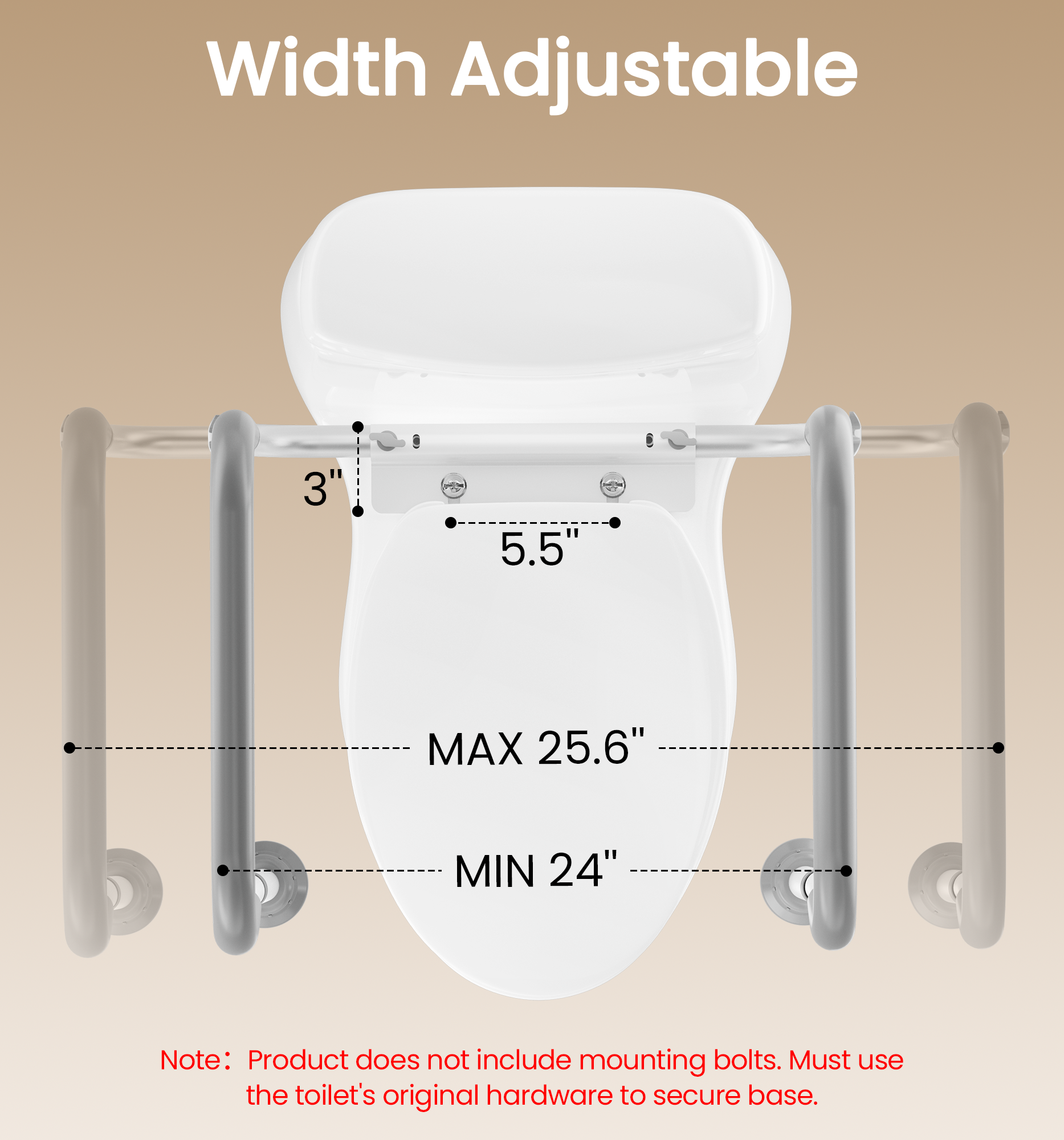 T6  Toilet Safety Rail for Seniors
