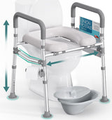 C2  Raised Toilet Seat with Bedpan