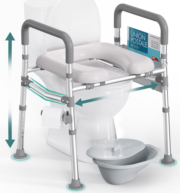 C2  Raised Toilet Seat with Bedpan