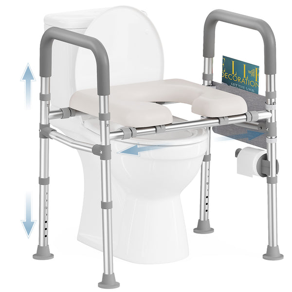 C4 Padded Raised Toilet Seat