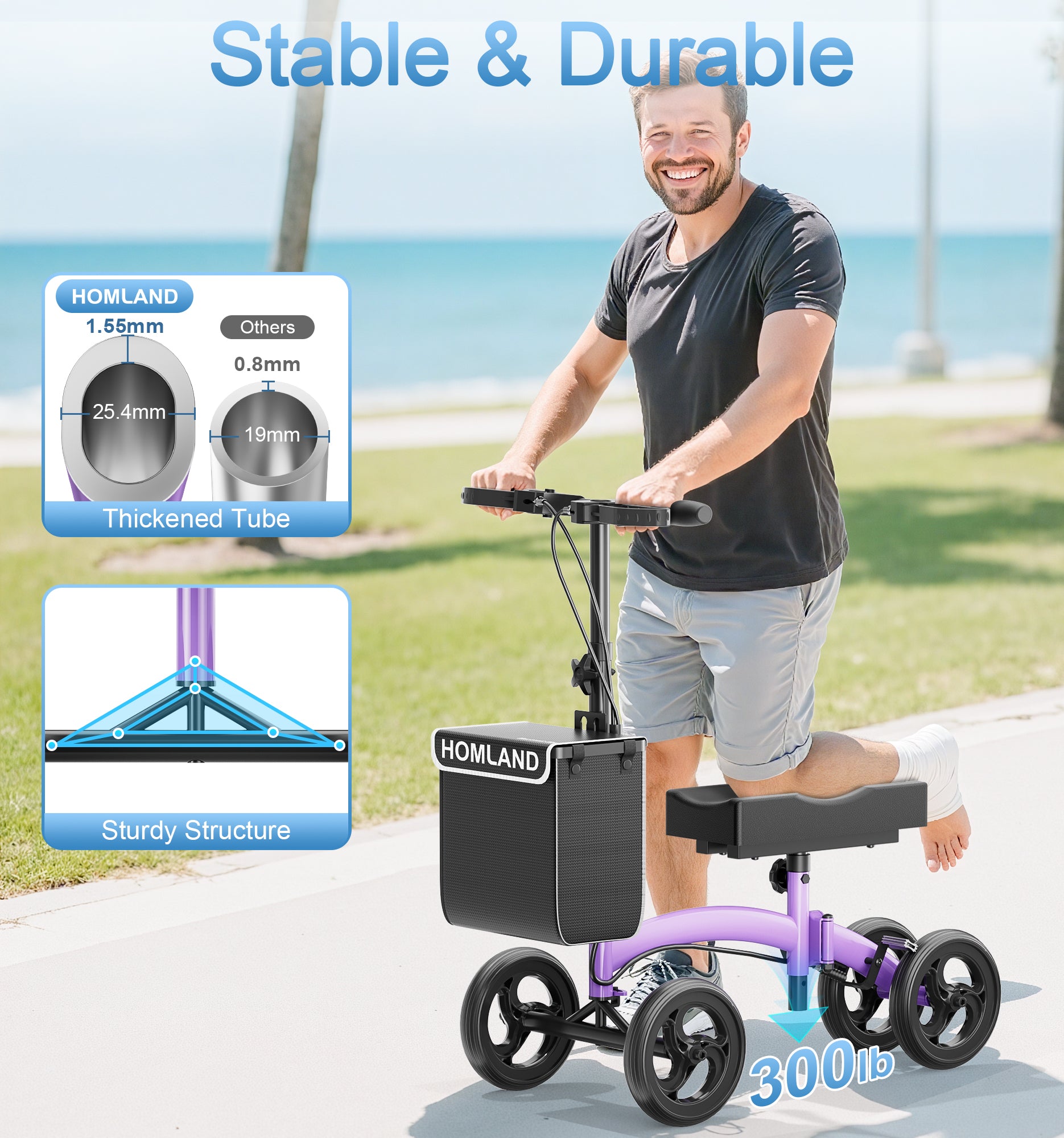 R17  Knee Scooter for Foot Injuries Ankle Surgery