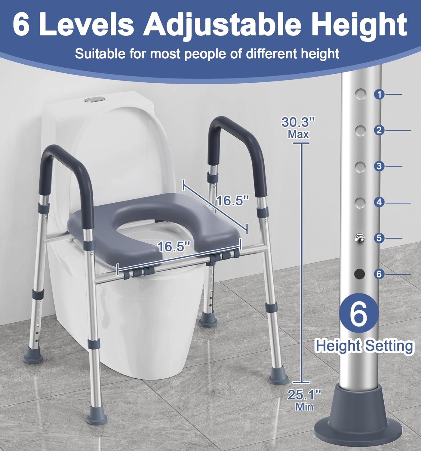 C3  Toilet Seat Risers for Seniors