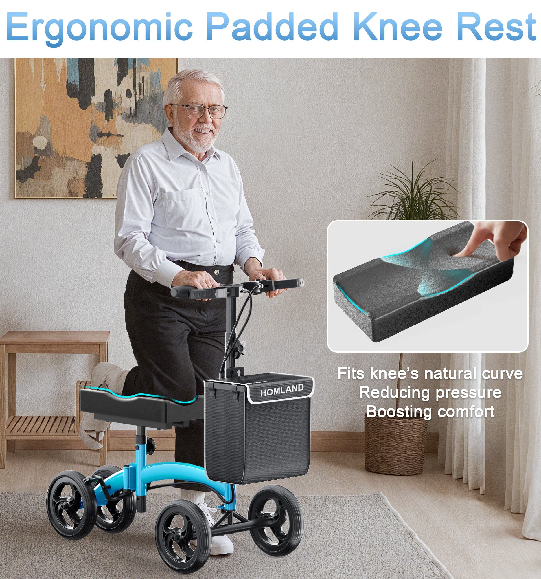 R17  Knee Scooter for Foot Injuries Ankle Surgery