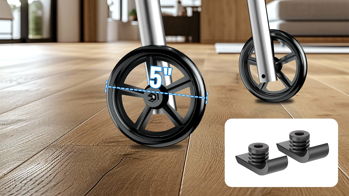 5" Wheels, Two Rear Tip Options