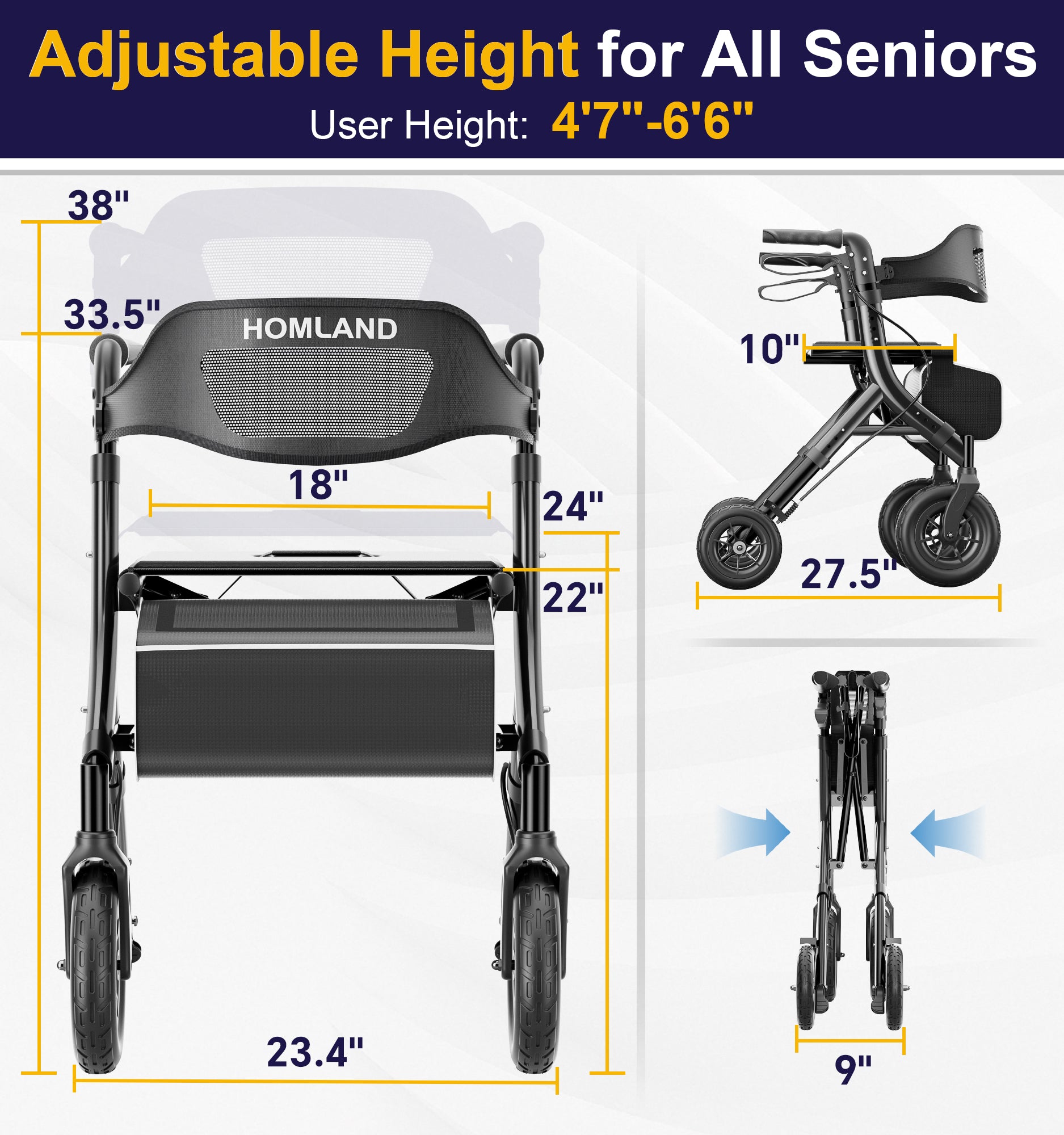 R5S Lightweight Ultimate Rollator