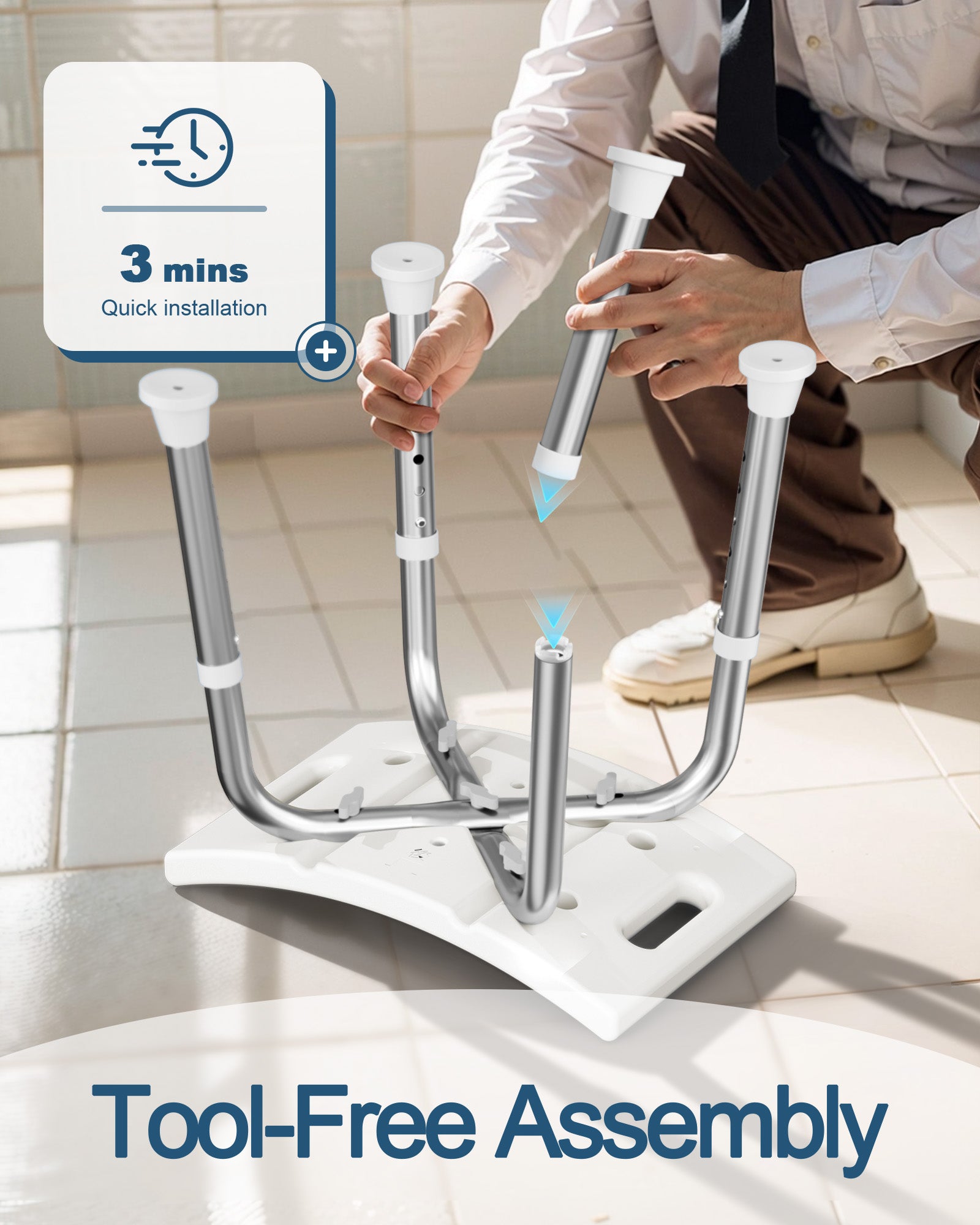 BS1  Shower Chair for Inside Shower