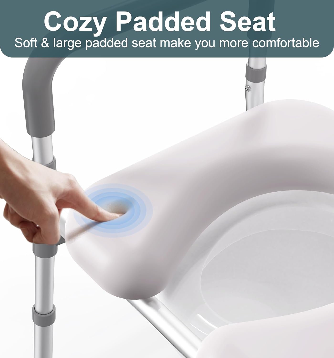 C2  Raised Toilet Seat with Bedpan