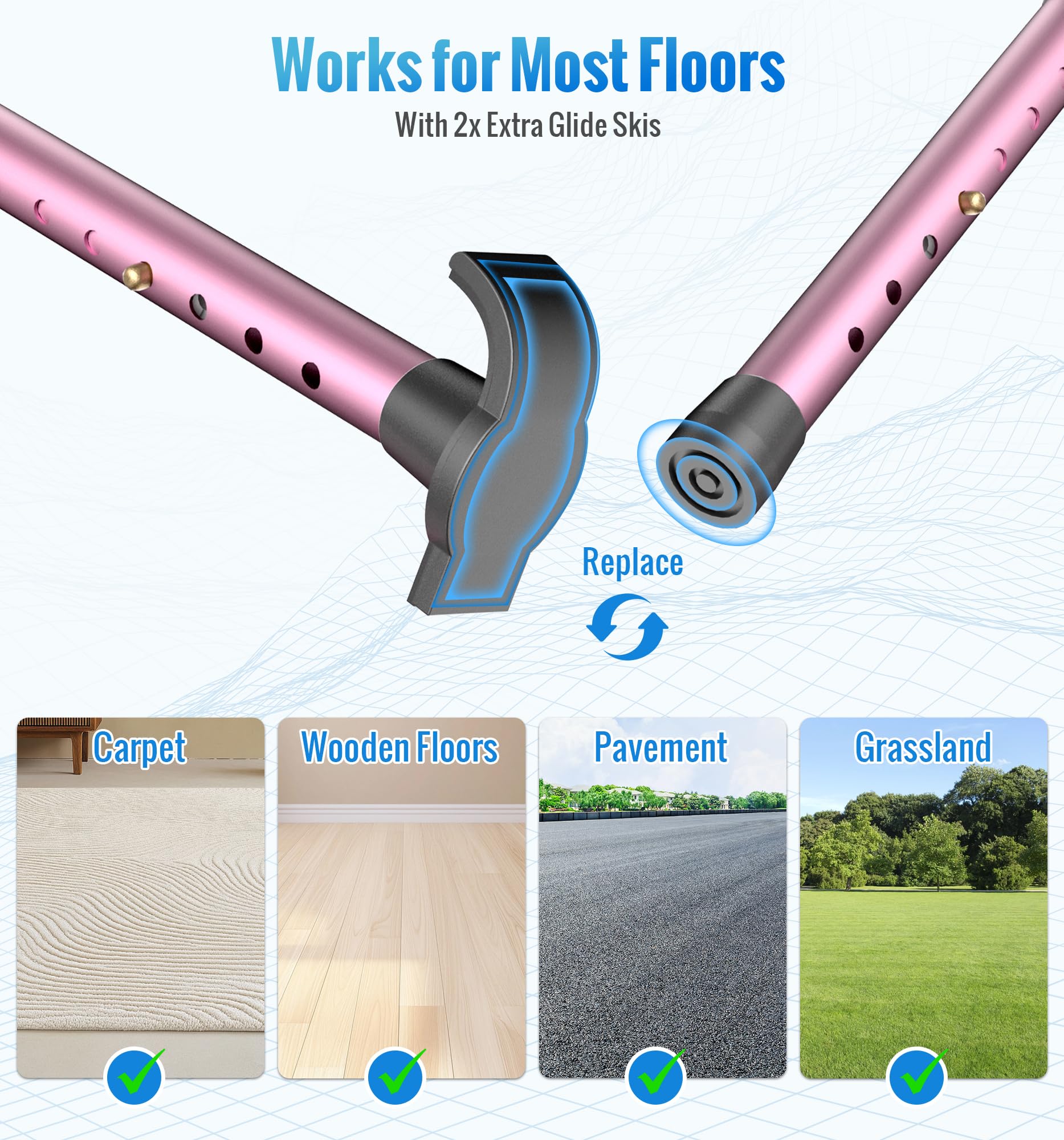 W1  Folding Walkers for Seniors with Wheels