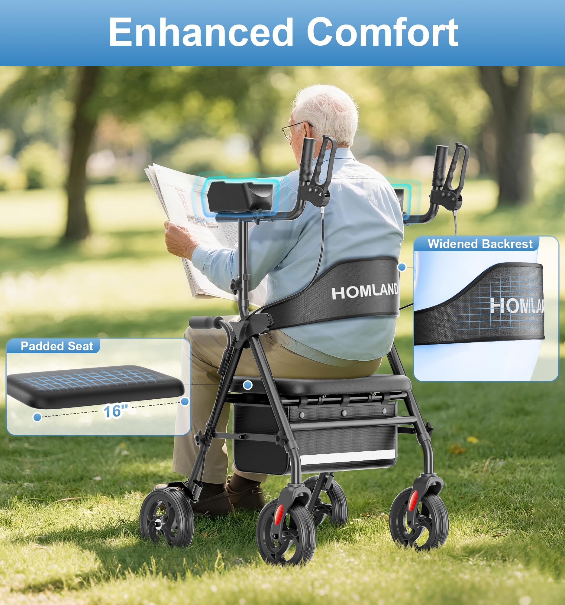 R6 Upright Walkers for Seniors