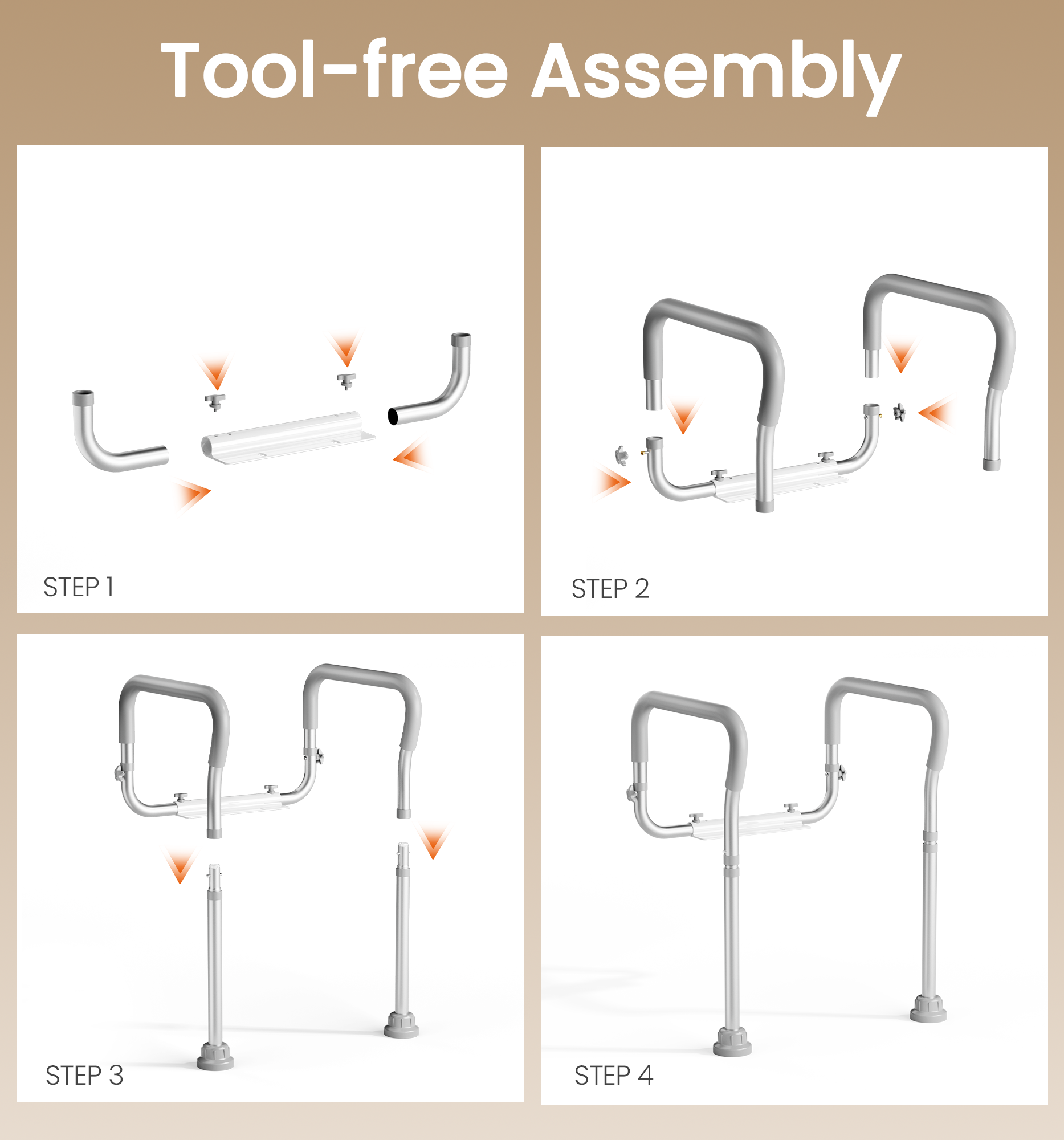 T6  Toilet Safety Rail for Seniors