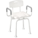 BC3  Swivel Shower Chair with Removable Back and Arms