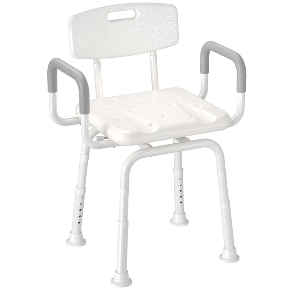 BC3  Swivel Shower Chair with Removable Back and Arms
