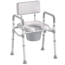 C9   Bedside Commode with Padded Seat and Backrest
