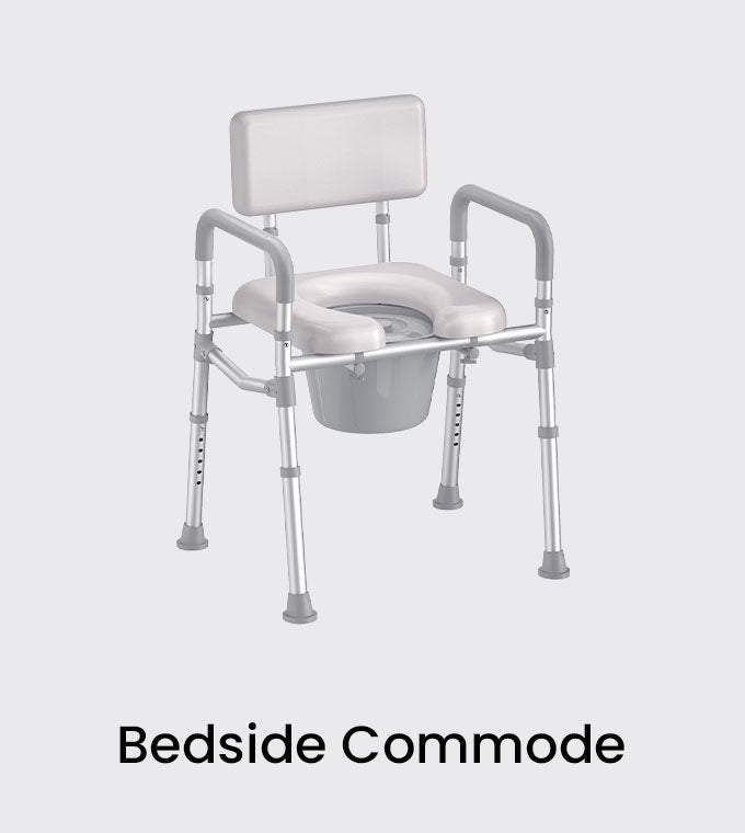 HOMLAND bedside commodes for convenient nighttime care and senior independence
