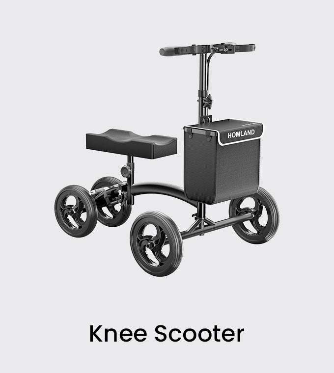 HOMLAND knee scooter for comfortable mobility during foot or ankle recovery