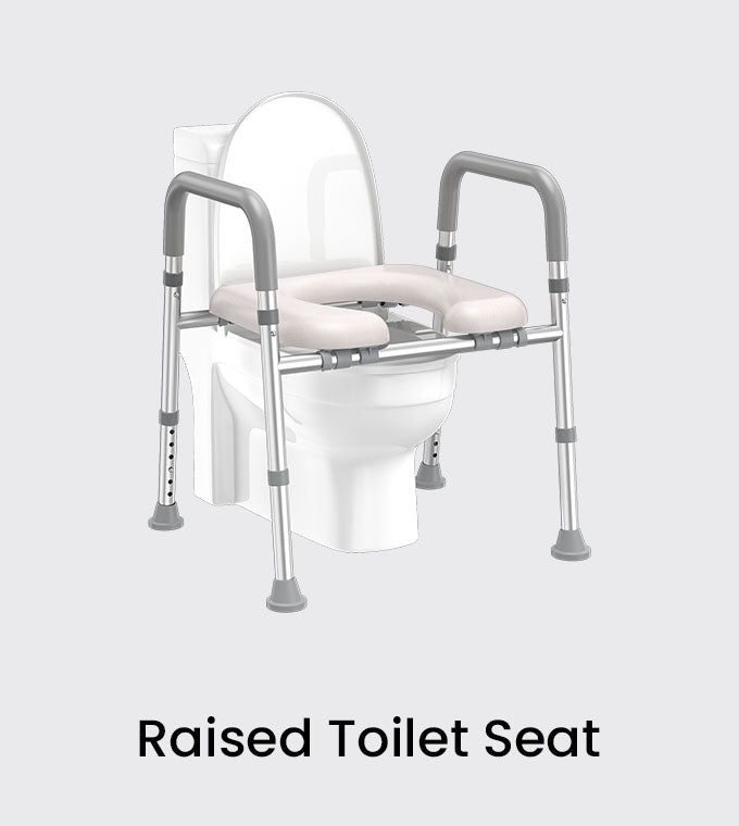 HOMLAND raised toilet seats for safer and more comfortable bathroom use