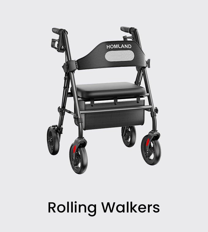 HOMLAND rolling walkers for seniors with stable indoor and outdoor mobility