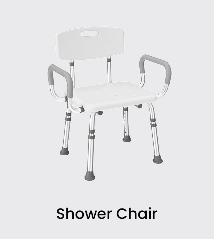 HOMLAND shower chairs for safer bathing and senior bathroom support
