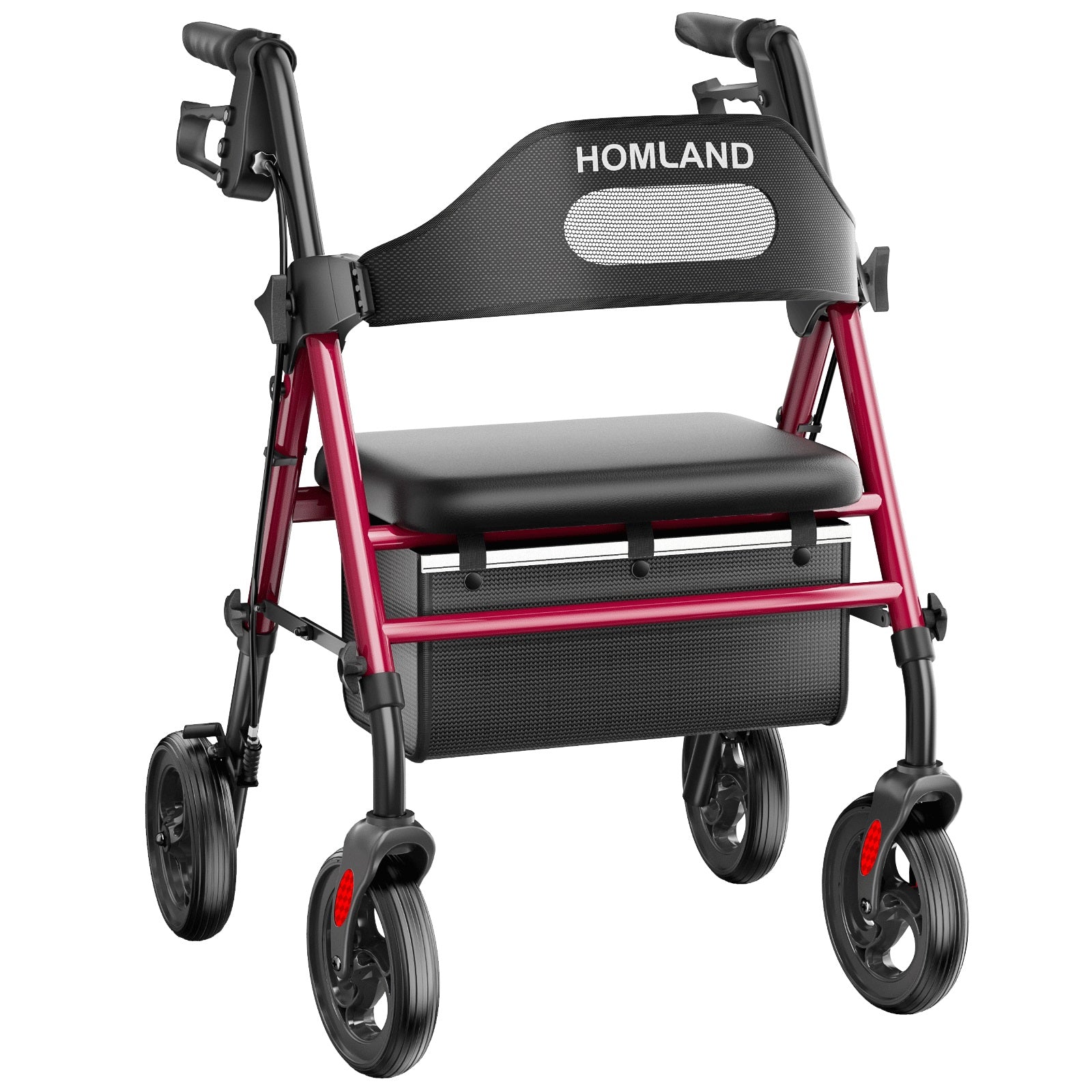 R2  Foldable Rollator Walkers with Seat for Seniors