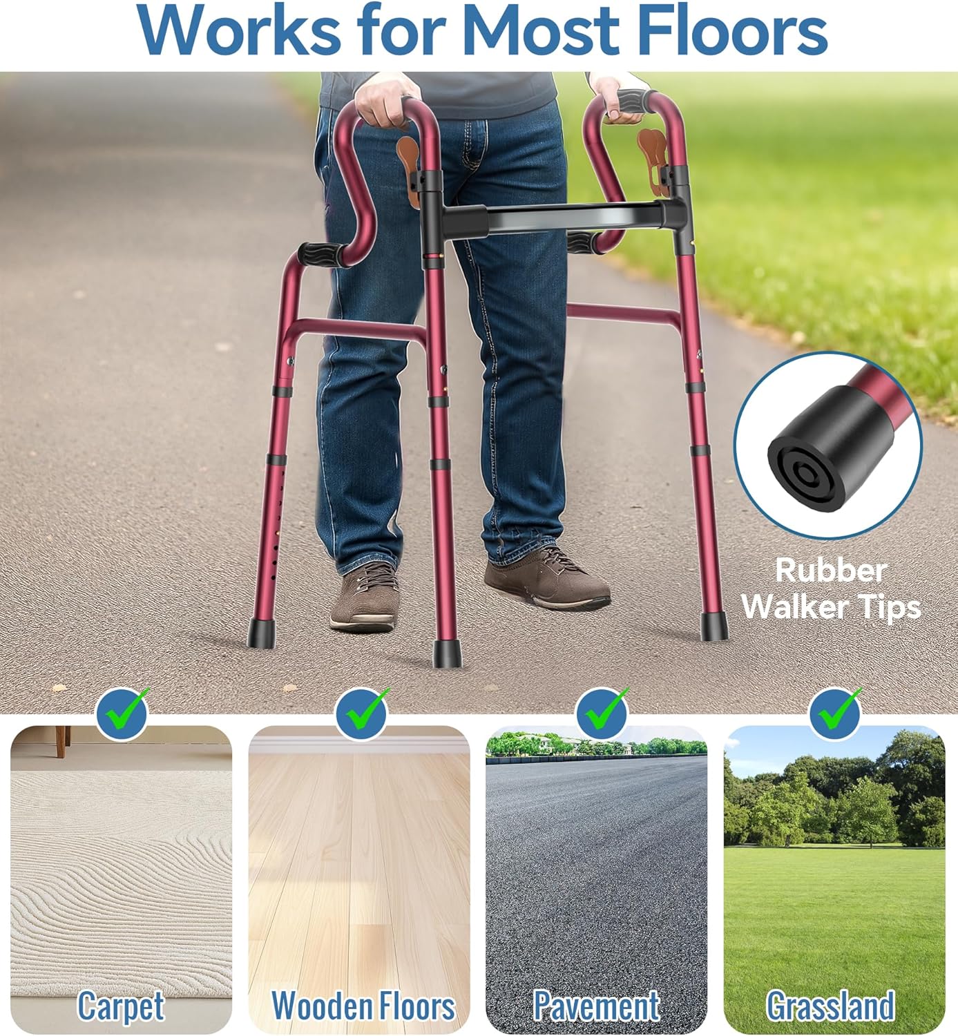 W2  Folding Walkers for Seniors