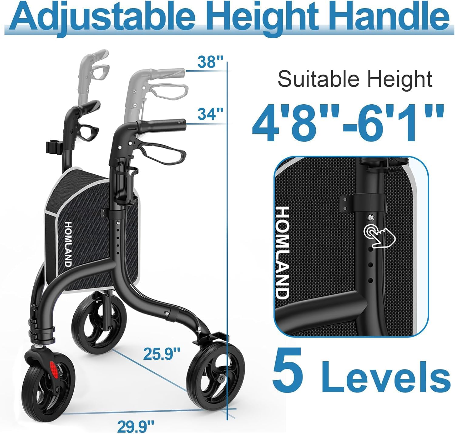 RW310   Three Wheel Walkers for Seniors