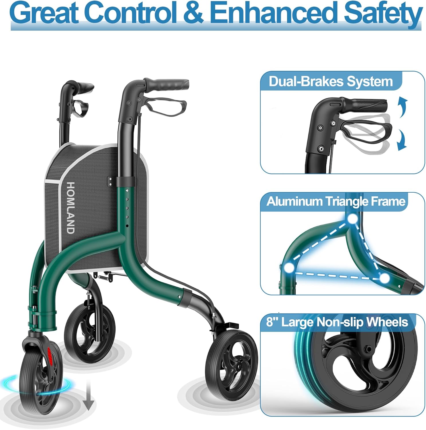 RW310   Three Wheel Walkers for Seniors