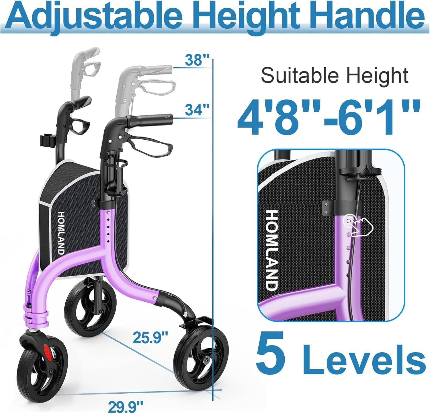 RW310   Three Wheel Walkers for Seniors